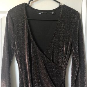 Vero moda long sleeve shiny dress